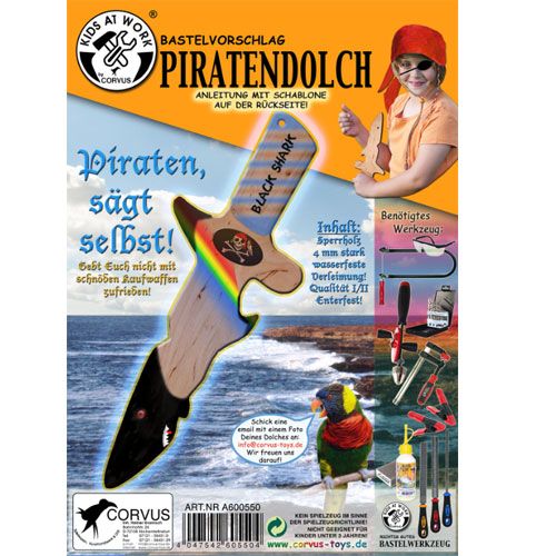 Kids at work piratendolk diy