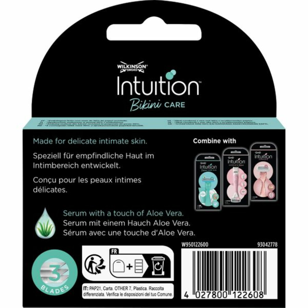 Wilkinson Intuition Navulmesjes Bikini Care Duo3 stuks