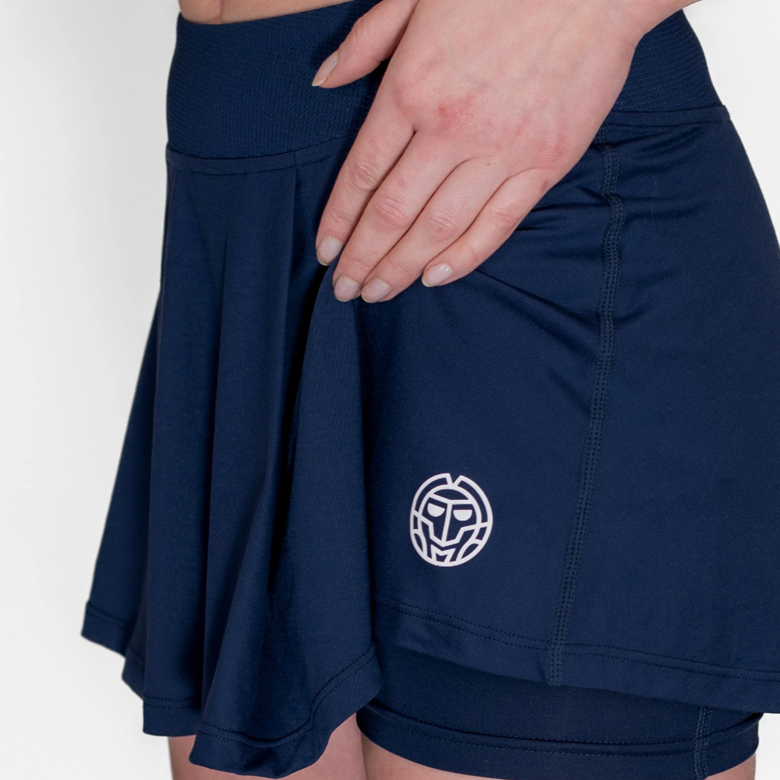 BIDI BADU Crew Wavy Jupe Femmes - Bleu Foncé