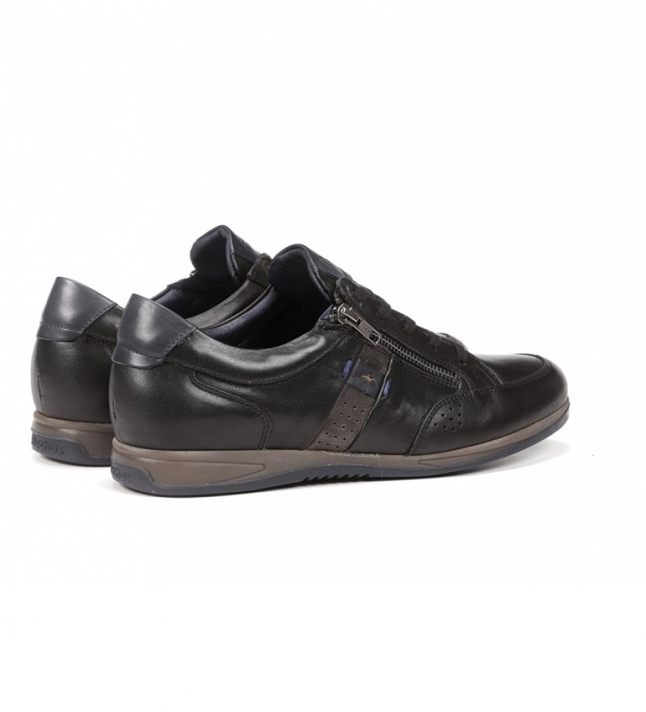 Sapatos Fluchos Daniel F1280 Havana em couro preto