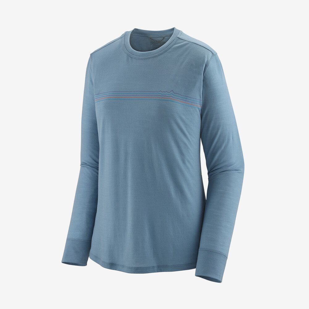 Damen-Langarmshirt von Capilene Cool Merino mit Grafikprint