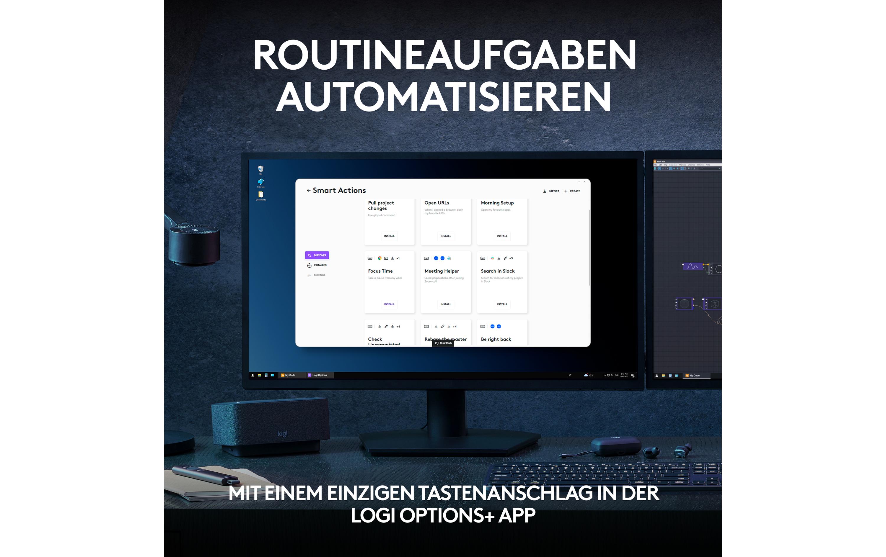 Tastatur MX Keys S CH-LayoutKomfortable Tastatur mit Multi-Device Kopplung und intelligenter Beleuchtung