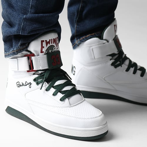 Baskets 33 Hi 1BM01117 White Sycamore Biking Red
