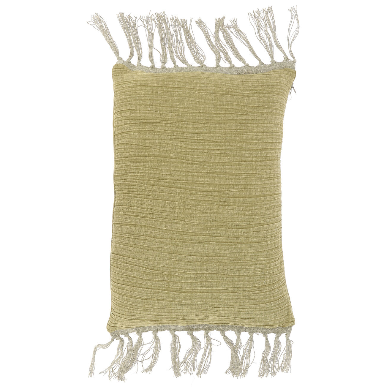 En Fil d'Indienne Housse de coussin Wavy tabac - 35x50 cm