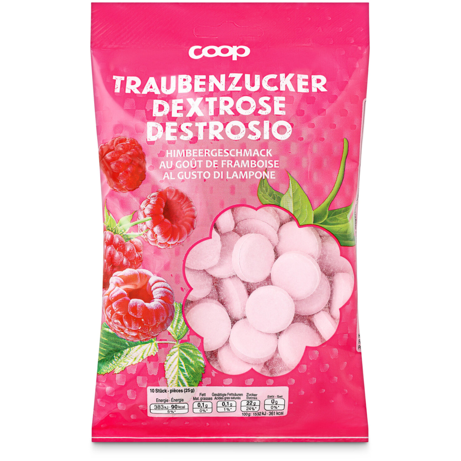 Traubenzucker Himbeere