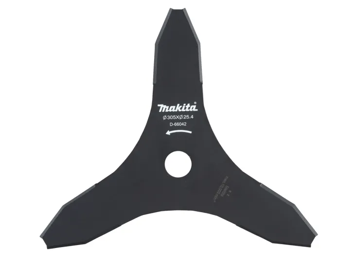 Makita - Børsteskærerklinge - for tykt græs, tørt græs - 230 mm - 4 tænder - for Makita DUR368AZ, DUR368LZ, DUR369AZ, UR2300