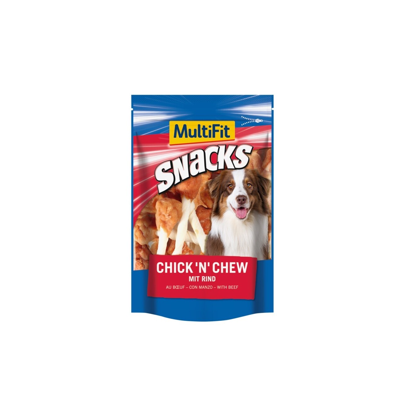 MultiFit Snacks Chick'n chew mit Rind 2x100 g