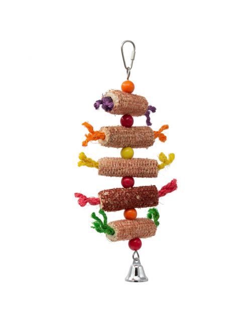 Keddoc Vogelspeelgoed Popping Corn - Vogelspeelgoed - 30x17x3 cm Multi-Color
