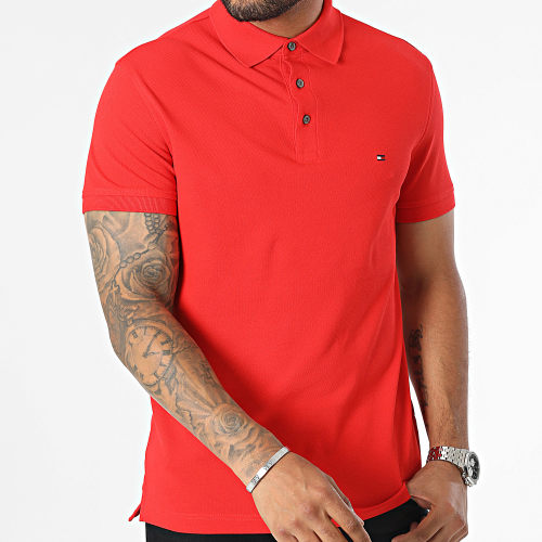 Polo Manches Courtes Slim 1985 7771 Rouge