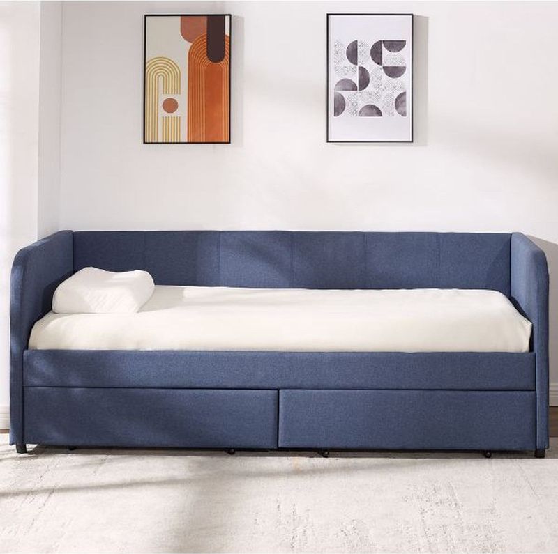 Spector - Kajuitbed - Blauw - MDF - Met Opberglades