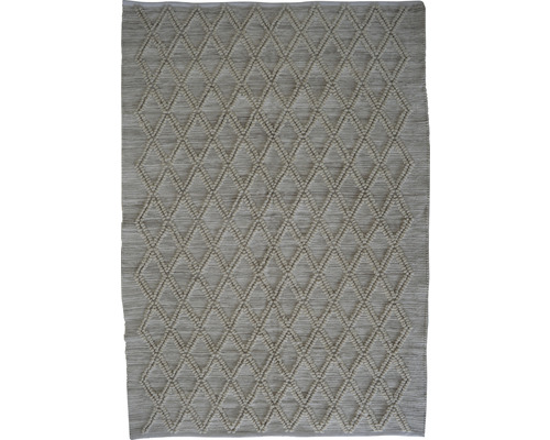 Patchwork vloerkleed Nodo beige 65x130 cm