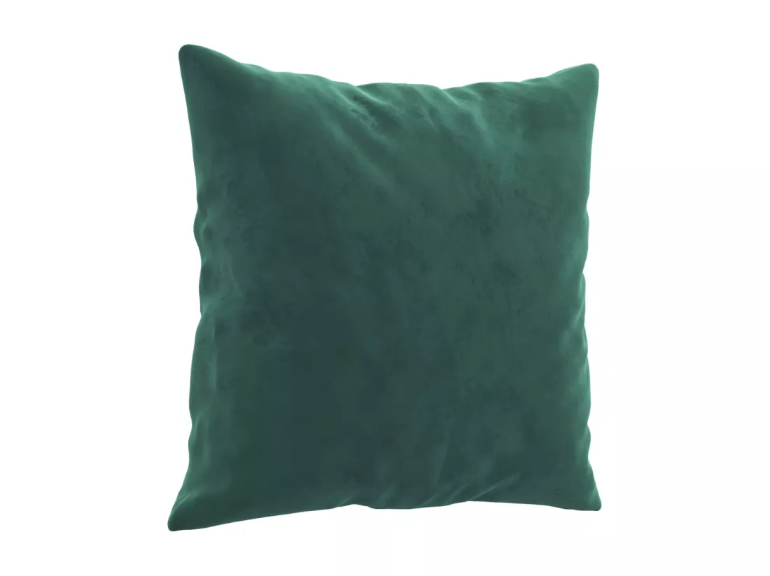 Ensemble de canapés 3 pièces avec coussins vert foncé velours