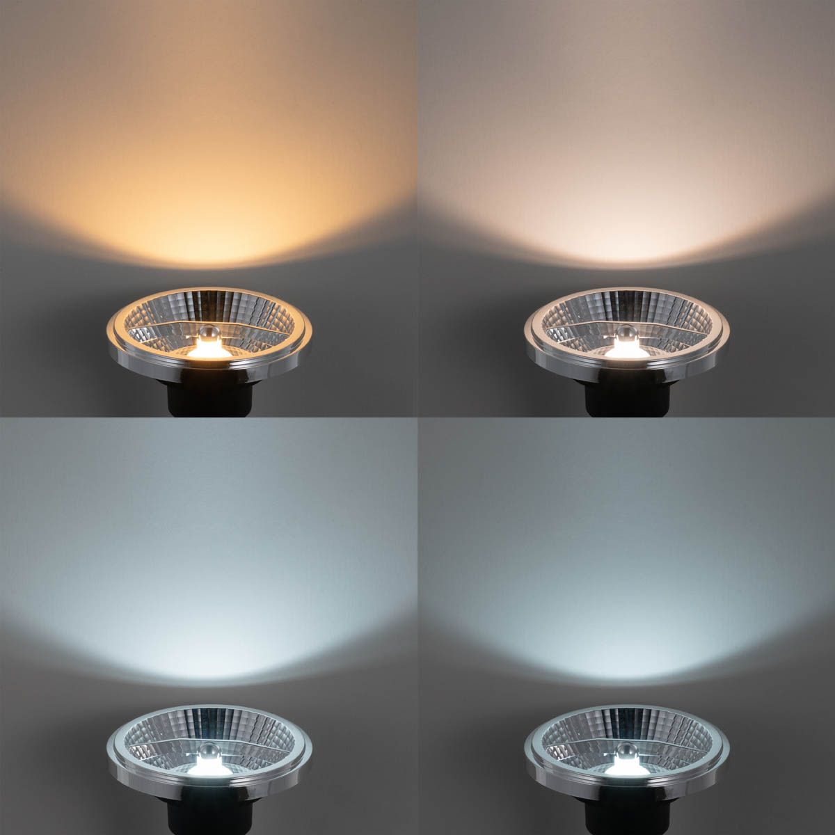 Set van 5 Smart GU10 dimbare LED lampen AR111 10W 800 lm 2200 - 6500K