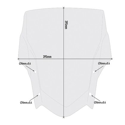 Bulle Givi FUME HAUTE PROTECTION - Gris