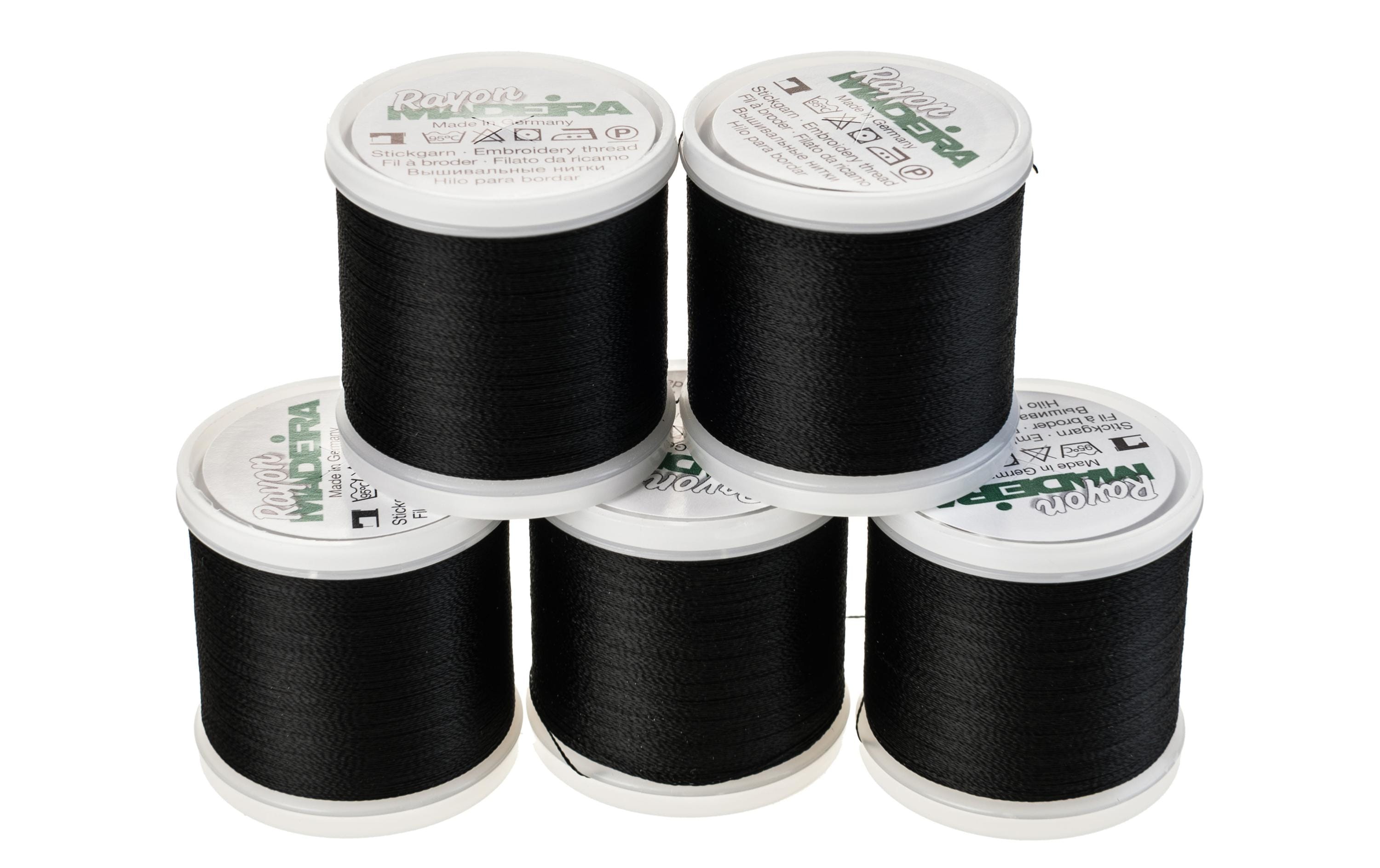 Stickgarn Rayon No.40 SchwarzUniverselles Maschinenstickgarn