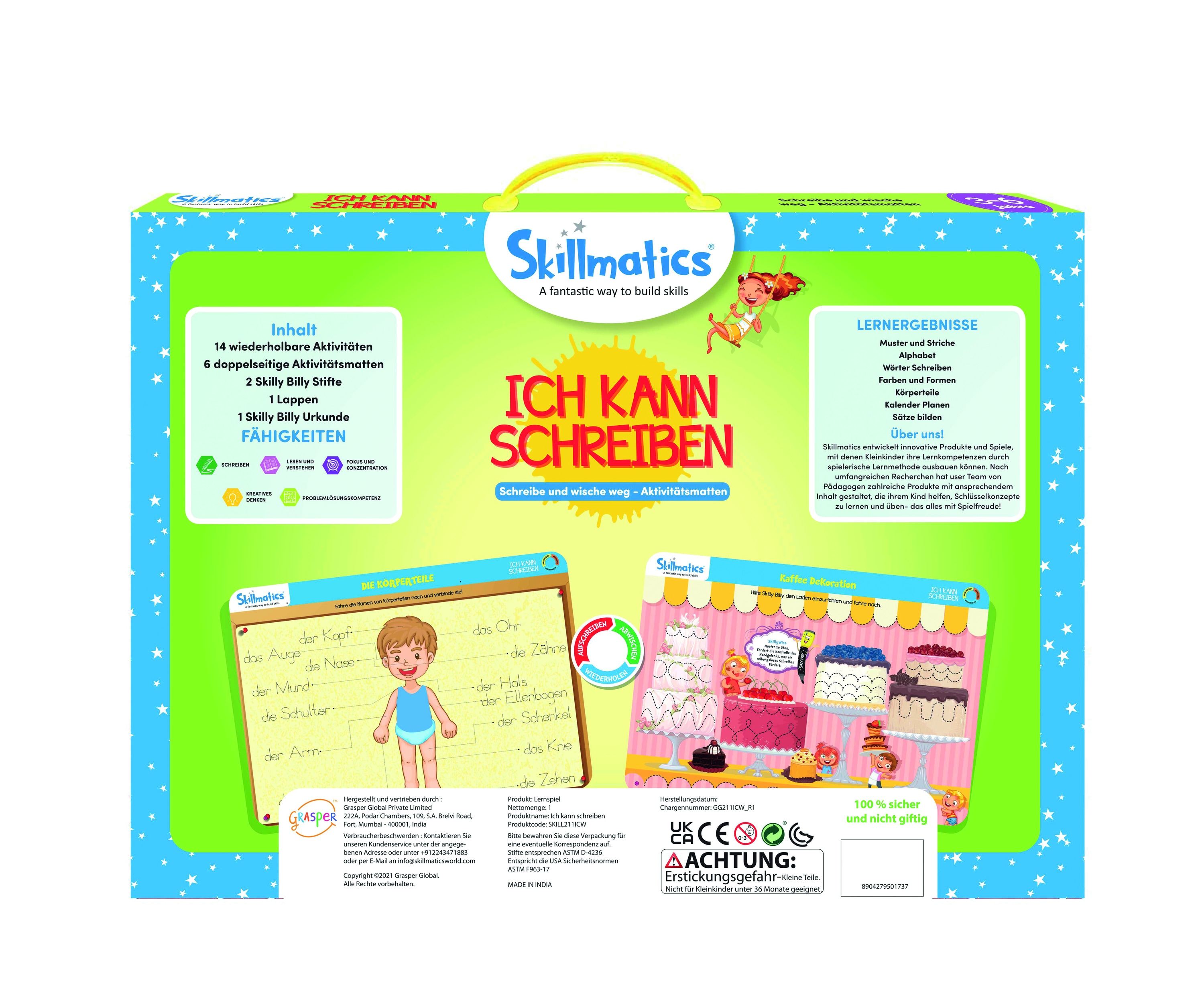 Skillmatics Write and Wipe Kit Ich kann schreiben