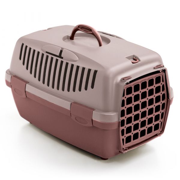 Kerbl Transportadora Gulliver 1 com Porta de Plástico Rosa Velho 48 x 32 x 31 cm