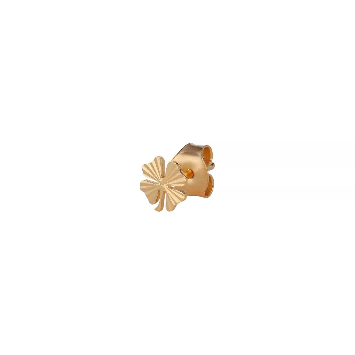 Jane Kønig Reflection Clover Ørering Single 18 kt. Forgyldt Sølv RSC01-G-AW2000