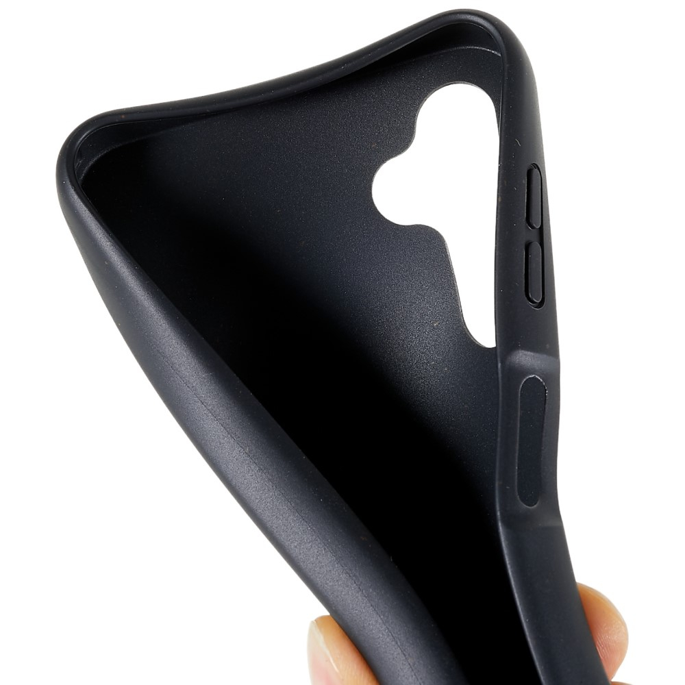 Samsung Galaxy A14 5G / A14 4G Necklace Bio Gummi Case Hülle Eco Friendly Nachhaltig Kompostierbar   Handykette (150cm) - Schwarz