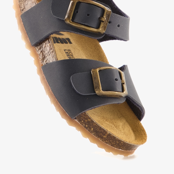 Groot leren kinder bio sandalen blauw