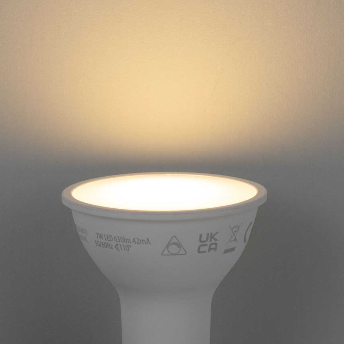 Set van 5 Smart GU10 50mm dimbare LED lampen opaal 7W 630 lm 2700K