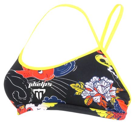 Haut de Maillot de Bain 2-Pièces Femme Michael Phelps Koï Two-Piece Noir