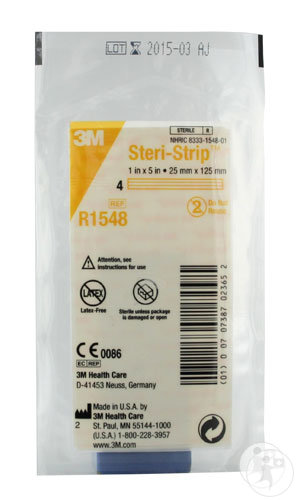 3M Steri-Strip Stérile 25x125mm Pièces 4 (R1548)