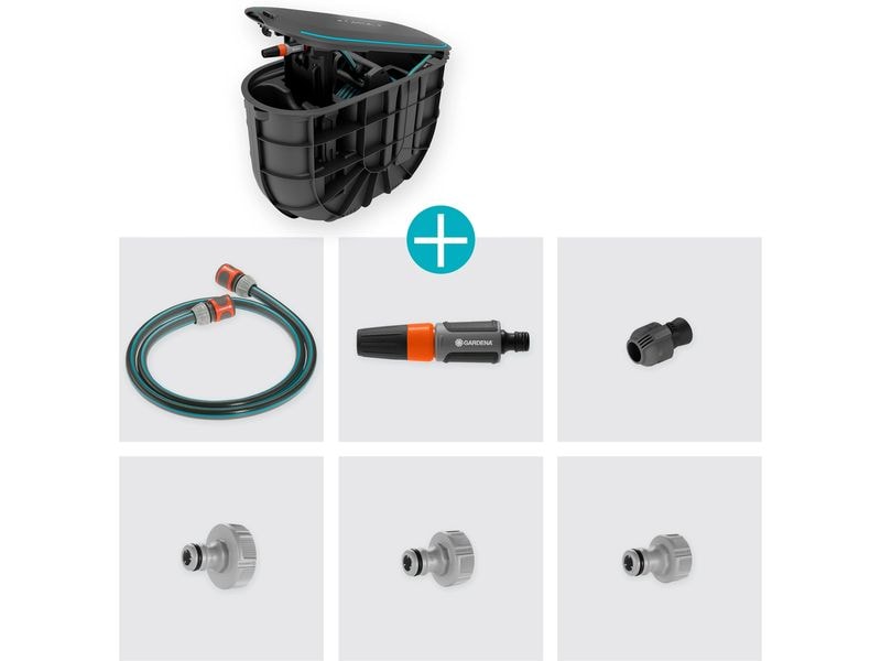 GARDENA Schlauchbox RollUp M 20 m Undercover-Schlauchbox