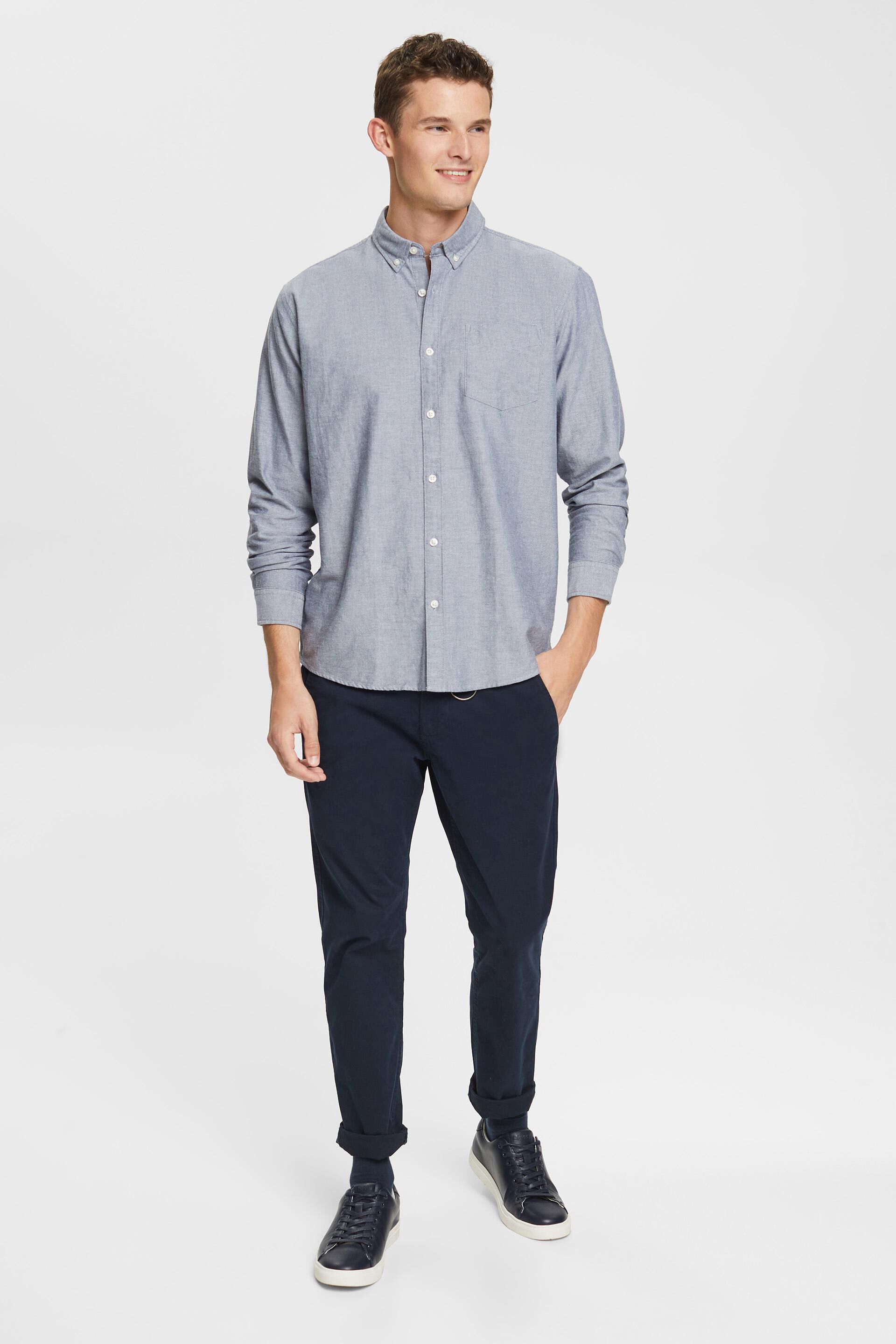 Chemise à col boutonné