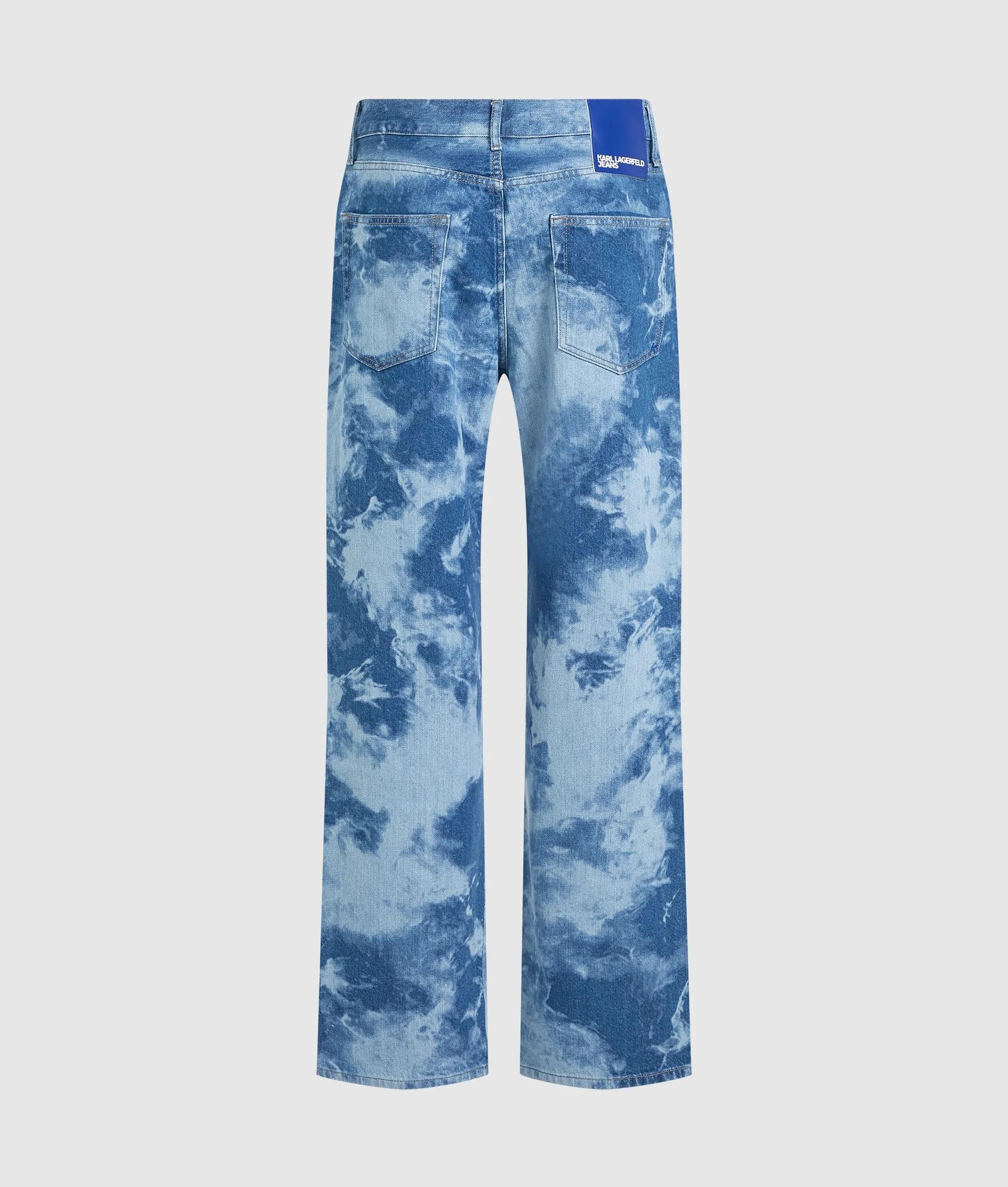 Relaxte gebleekte jeans