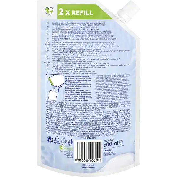 Cremeseife Creme Soft Nachfüllbeutel