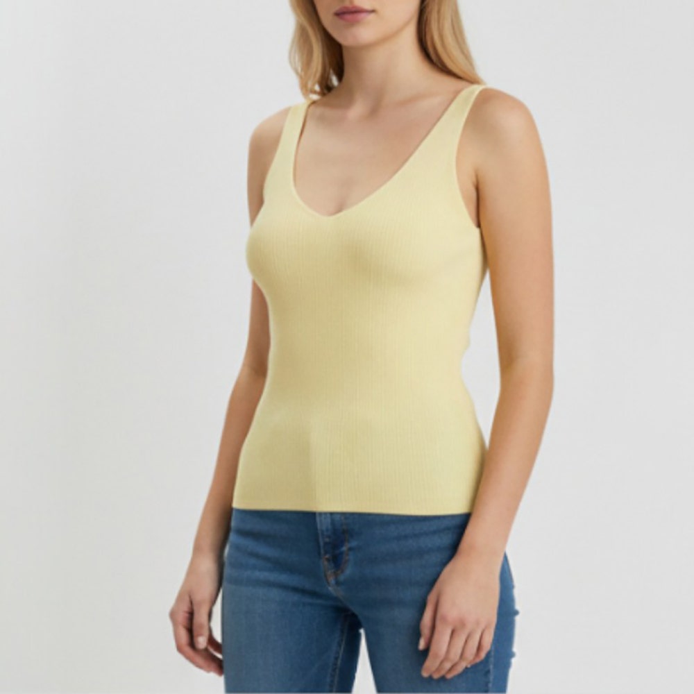 Top Femme jaune