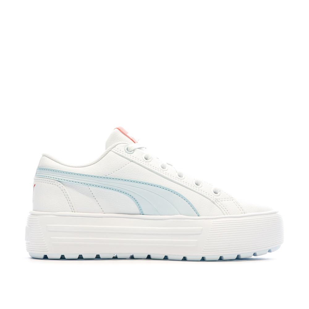 Puma Baskets Blanc/Bleu Plateforme Femme Puma Kaia 2.0
