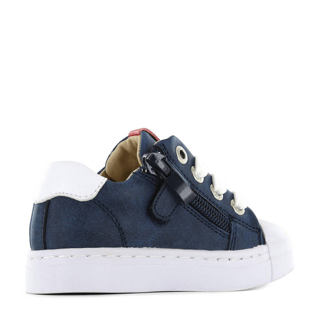 Shoesme leren sneakers donkerblauw