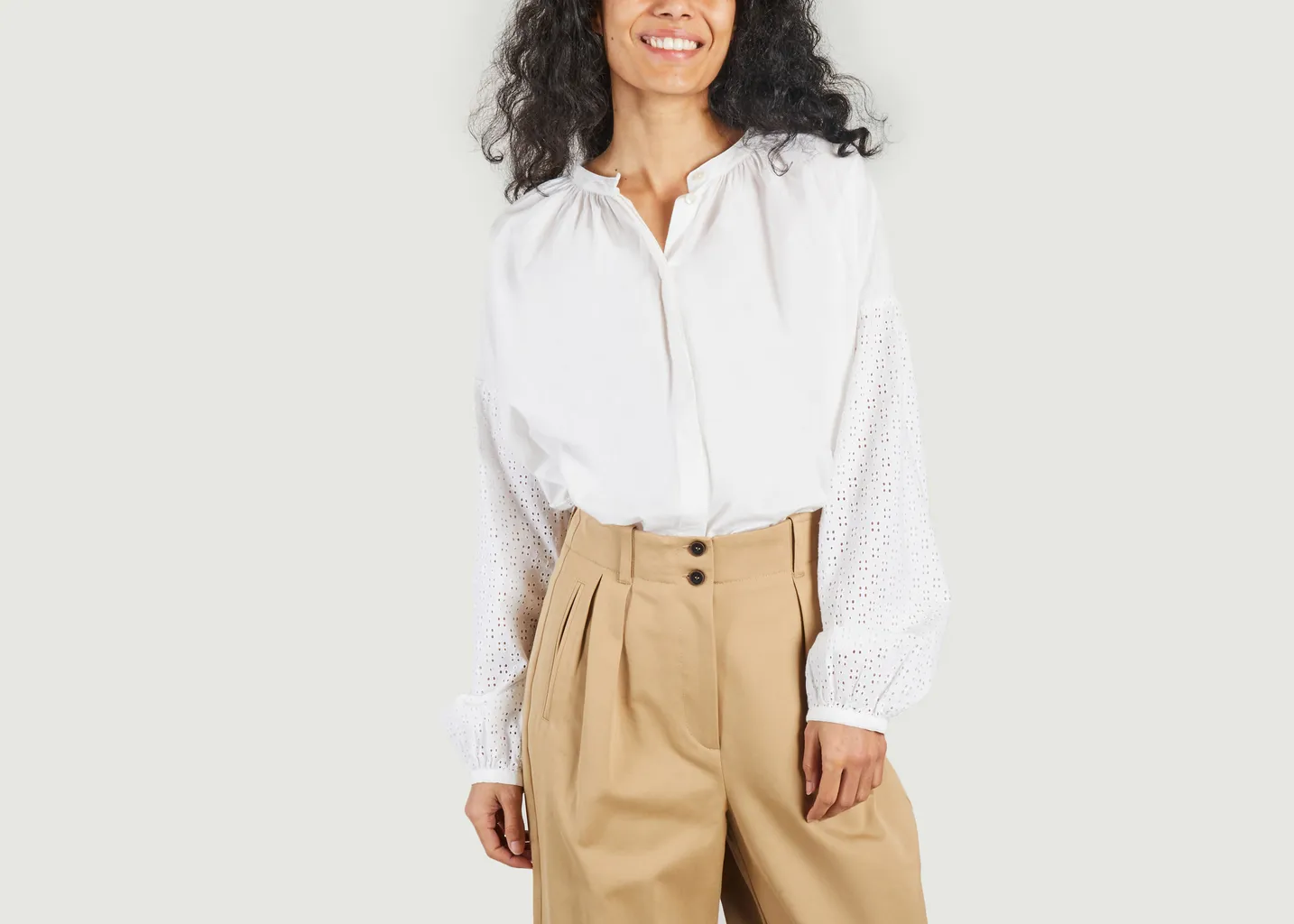 Chemise avec broderie anglaise Ava Skall Studio