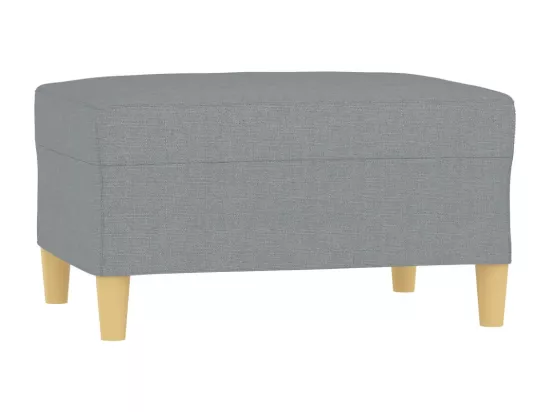 Repose-pied Gris clair 70x55x41 cm Tissu