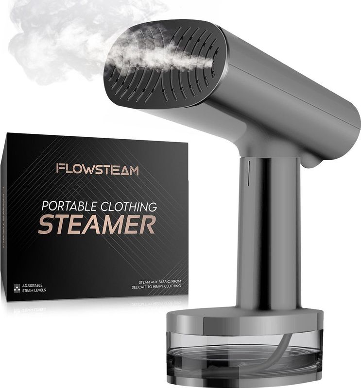 FLOWSTEAM® Luxe Kledingstomer - Handstomer - Stoomapparaat Kleding - Matte Gray Edition