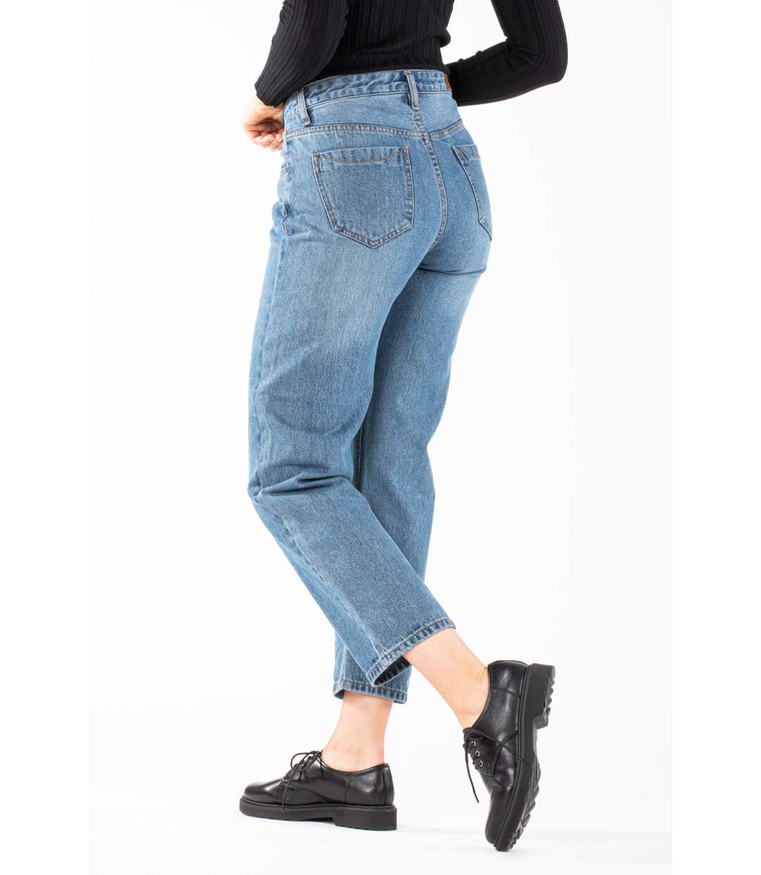 Jeans coupe droite DANAE BLEU