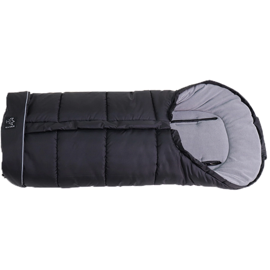 KAISER Thermo-Fleecefußsack Pooly schwarz