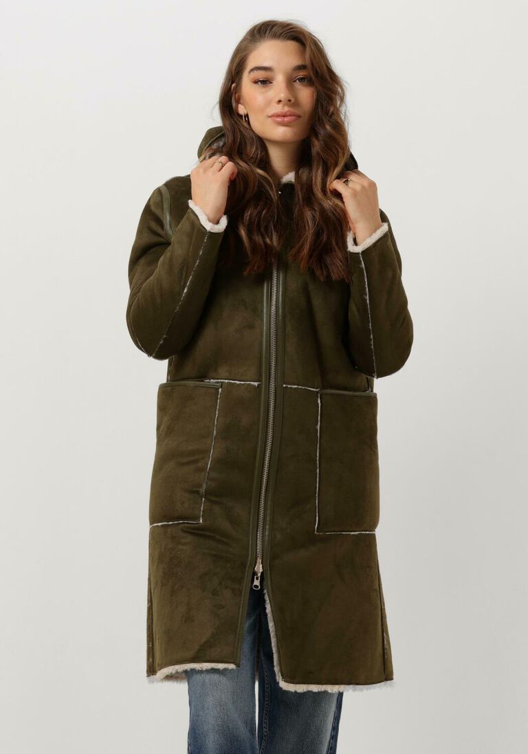 GOOSECRAFT groene goosecraft gewatteerde jas gc adelyn coat