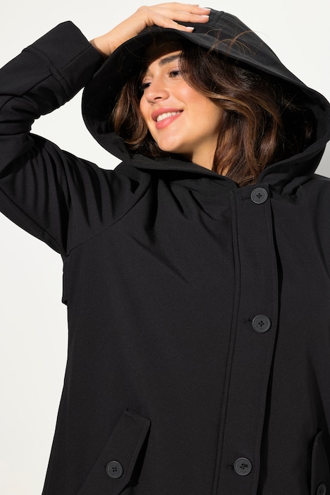 HYPRAR Softshell-Mantel, wasserabweisend, Kapuze