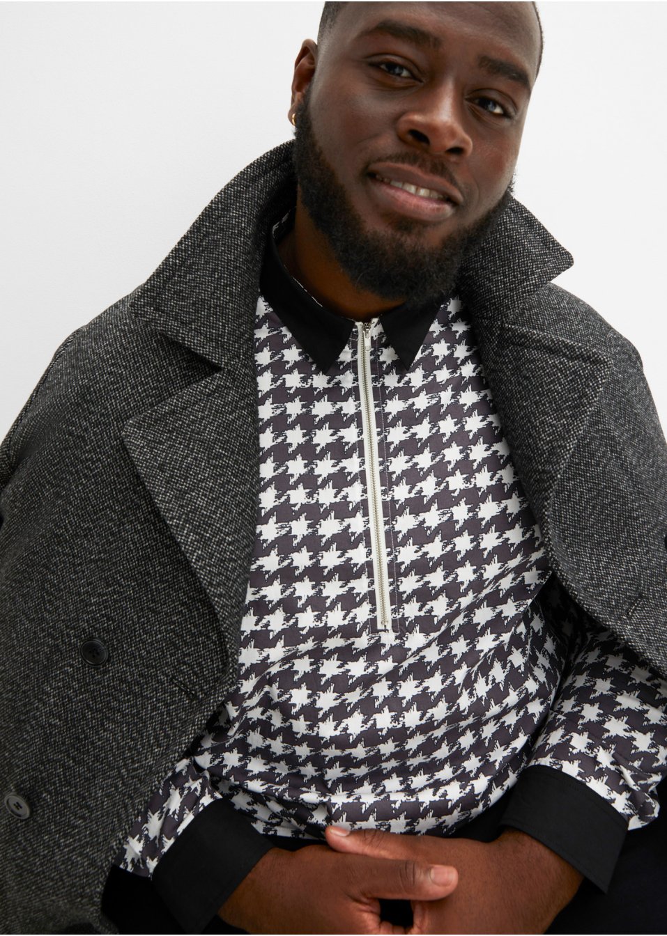 Chemise manches longues avec zip