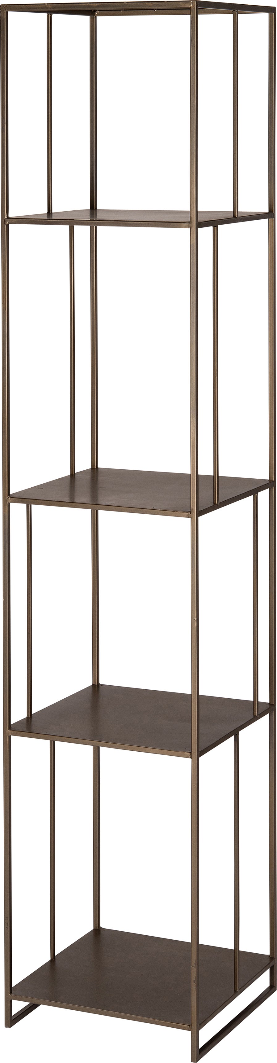 Intratuin kast goud / bruin 38 x 38 x 185 cm