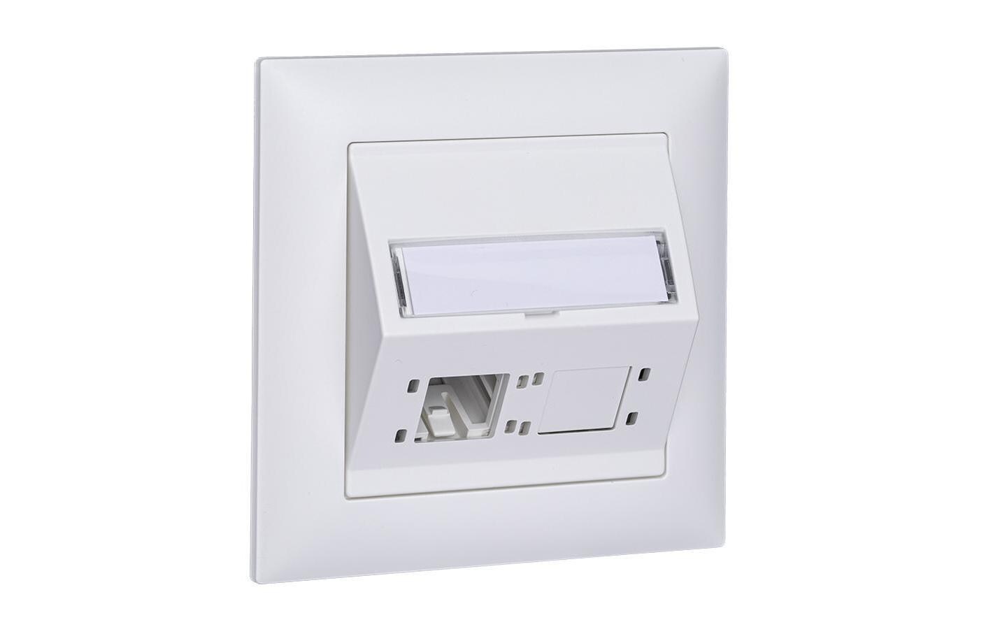 Netzwerkdose EDIZIOdue 88 x 88, 2 Port leer weiss für Kat 6AEDIZIOdue DA-Dose, Weiss