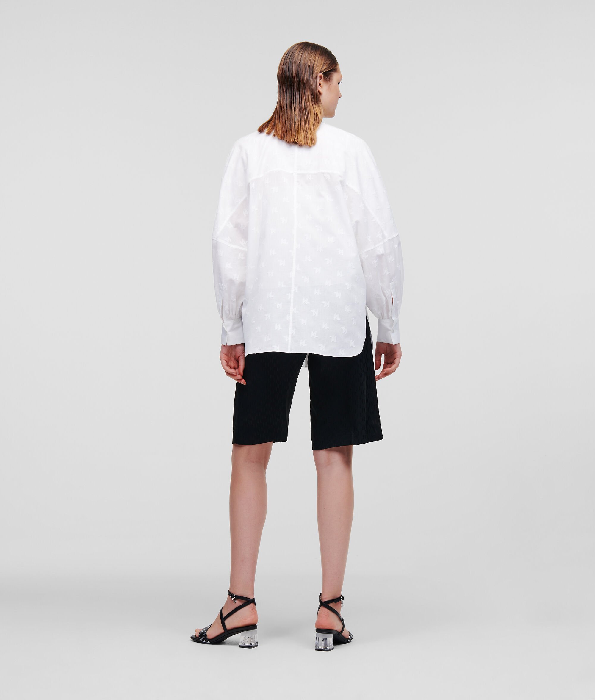CHEMISE TRANSPARENTE KL MONOGRAM