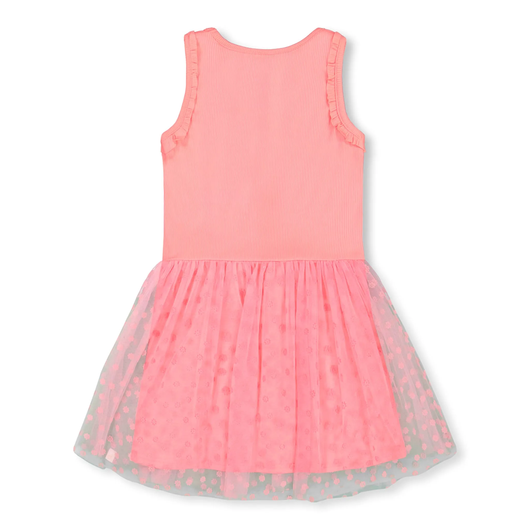 Deux par Deux Robe Mesh Fleurs 3-6ans