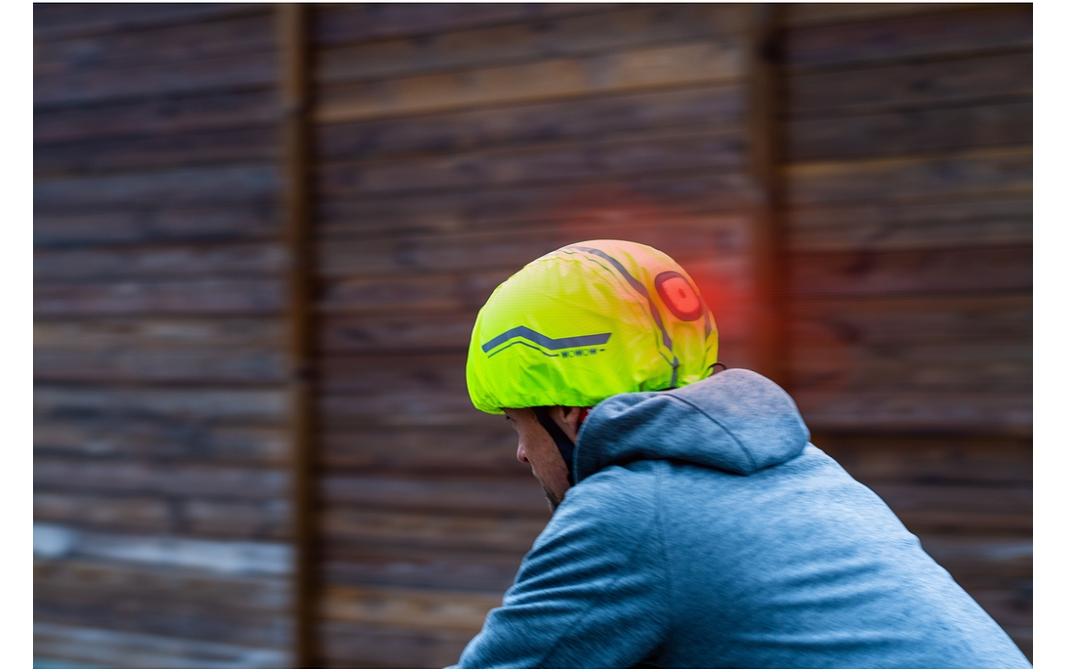 Reflektor Helmet Cover Corsa LEDHelmüberzug – Gelb