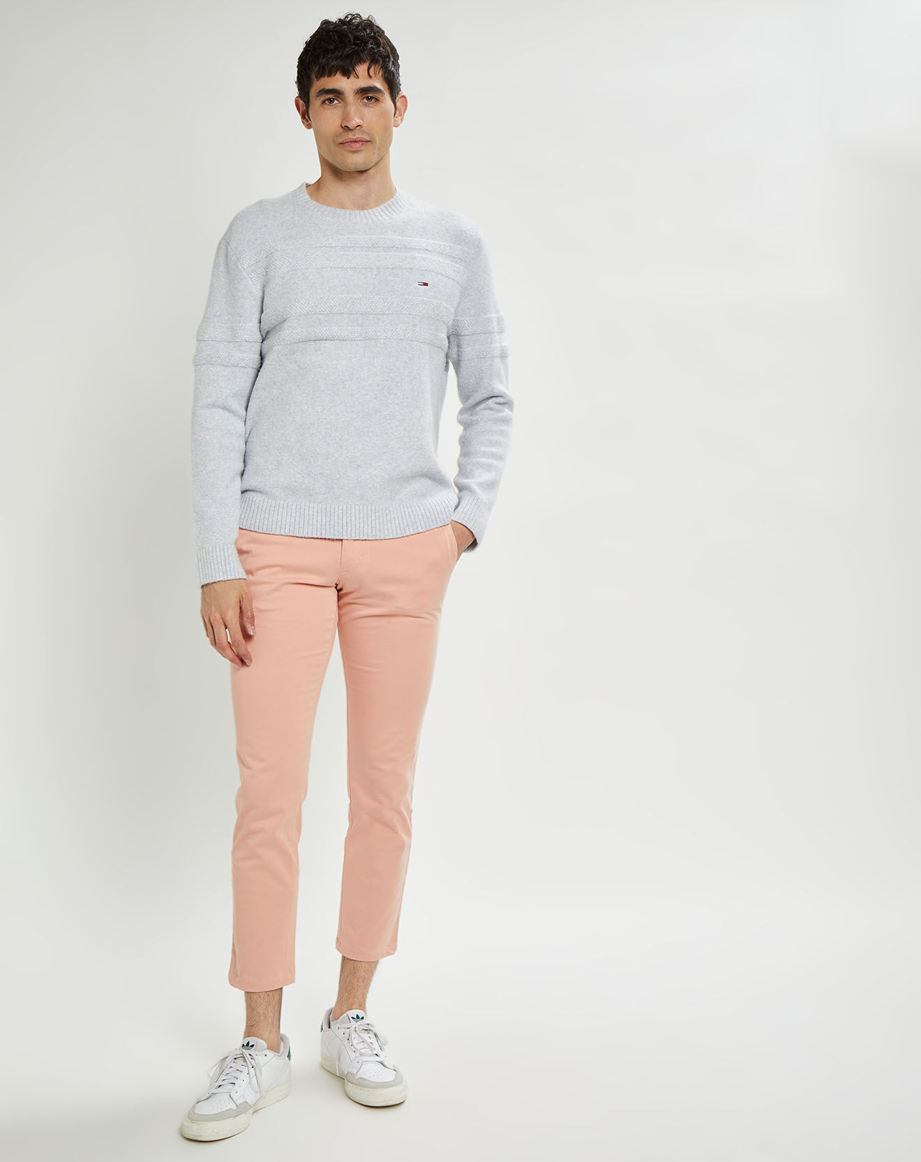Tommy Hilfiger Pantalon chino ajusté Bleecker Flex Satin bois de  rose