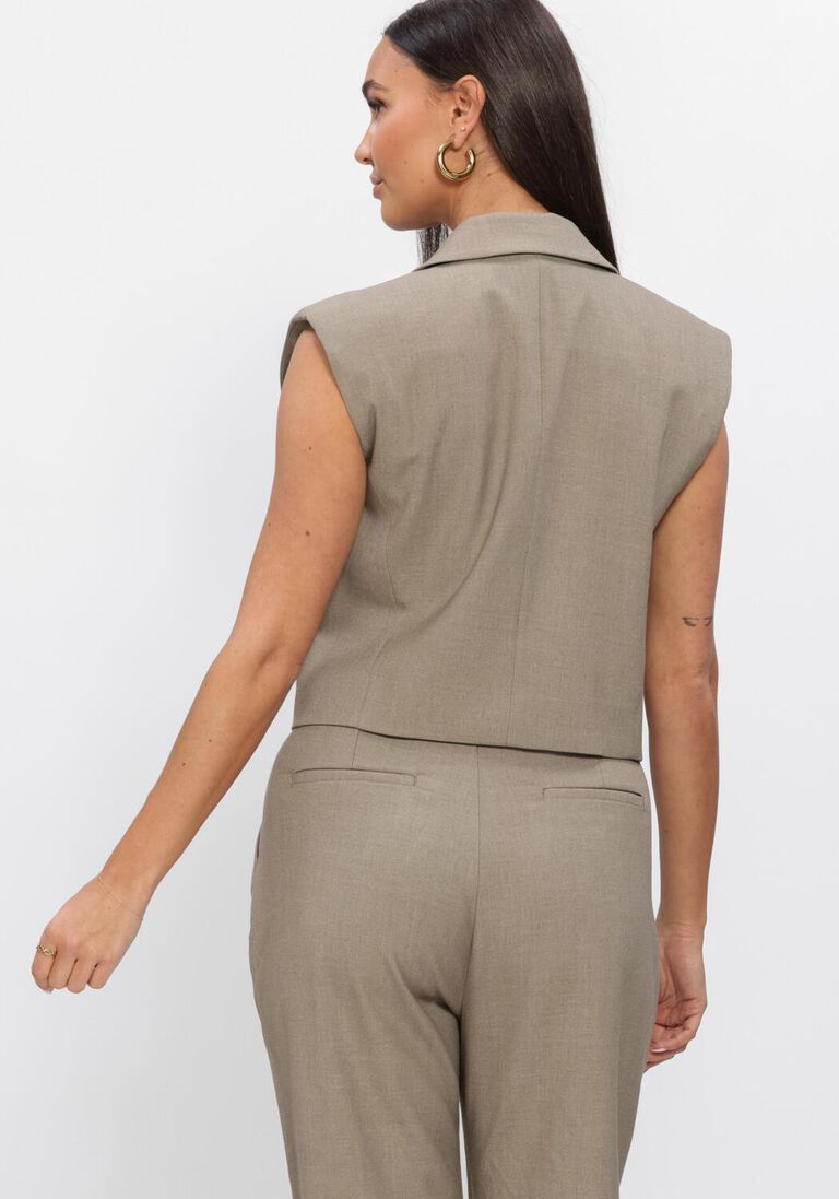 taupe copenhagen muse gilet cmtailor-short-waistcoat