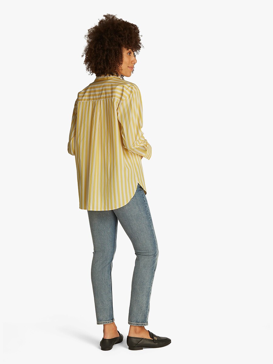 TOMMY HILFIGER<br>Camisa listrada de popeline